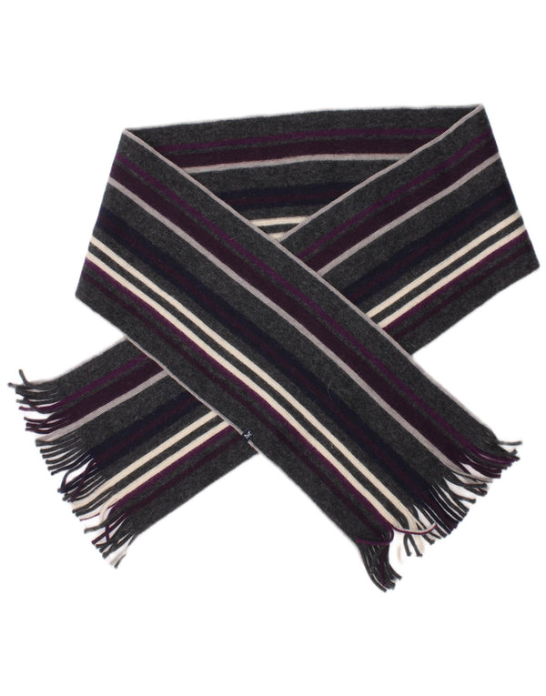 Crew Clothing Mens Rectangle Scarf One Size Multicoloured Striped Classic