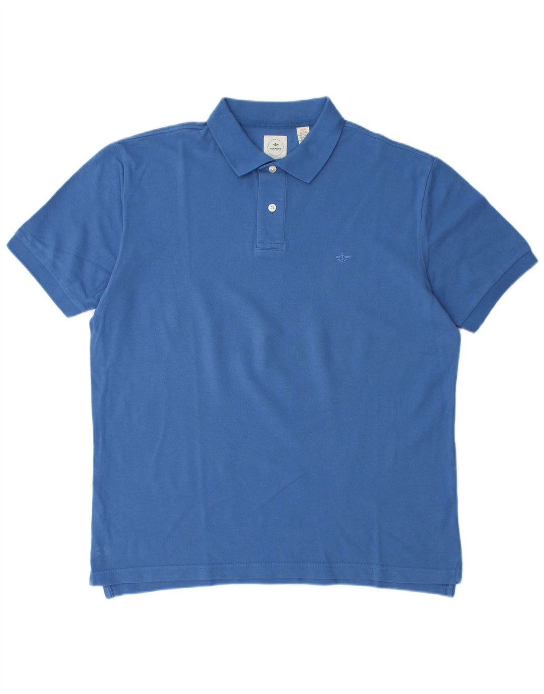 DOCKERS Herren-Poloshirt, große blaue Baumwolle
