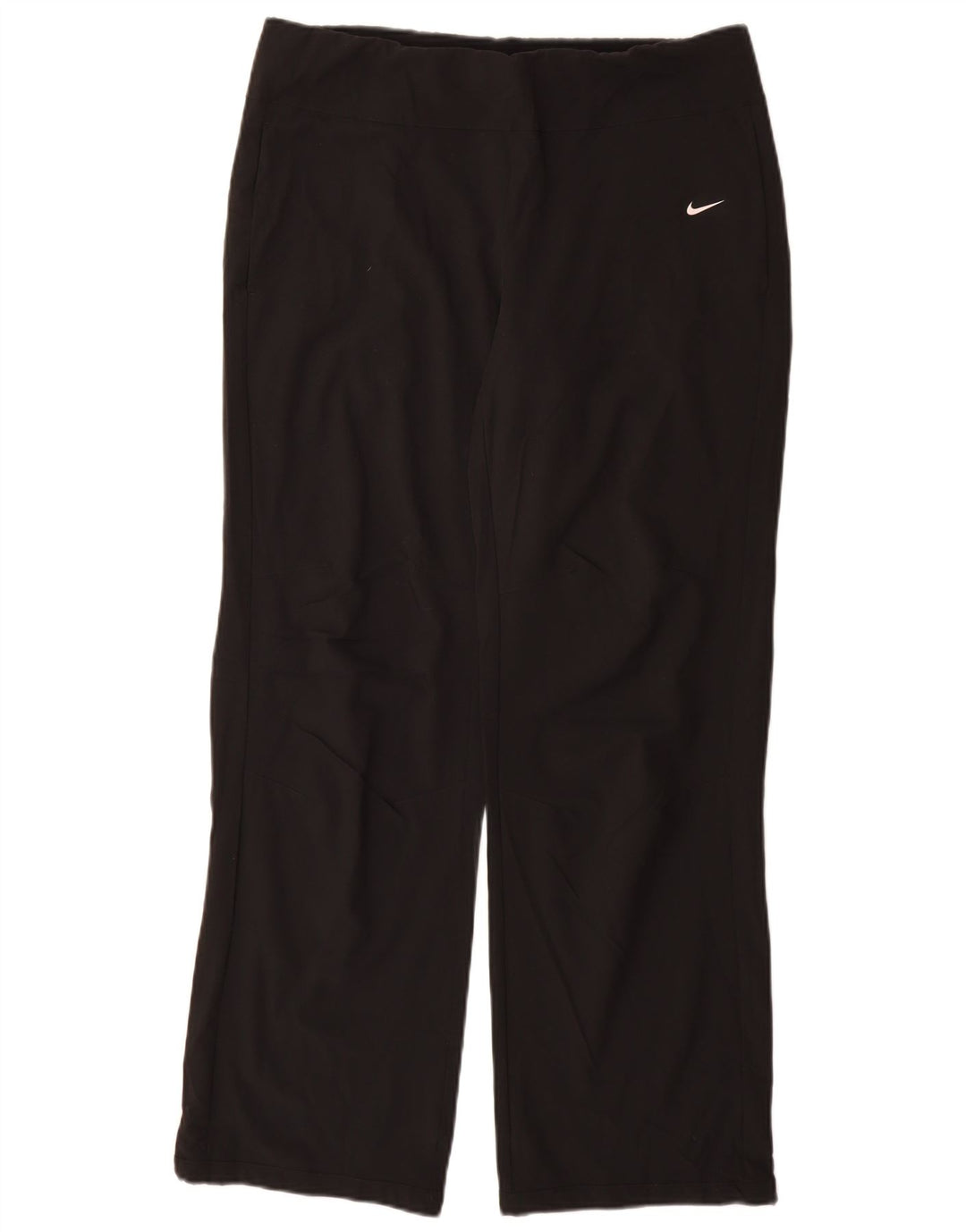 Nike Womens Dri Fit Tracksuit Trousers UK 14 Medium  Black Polyester