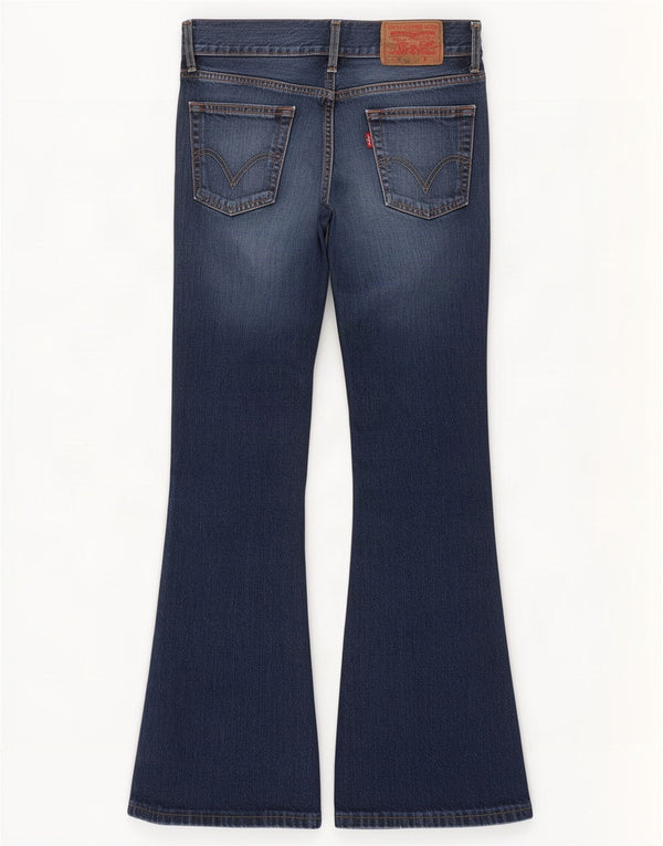 Levi's Womens Bootcut Jeans W30 L34 Navy Blue Cotton