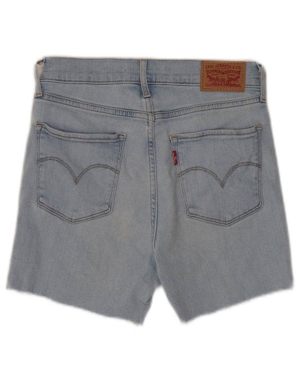 Levi's Mujer 724 Shorts De Mezclilla De Tiro Alto W26 Algodón Azul Pequeño