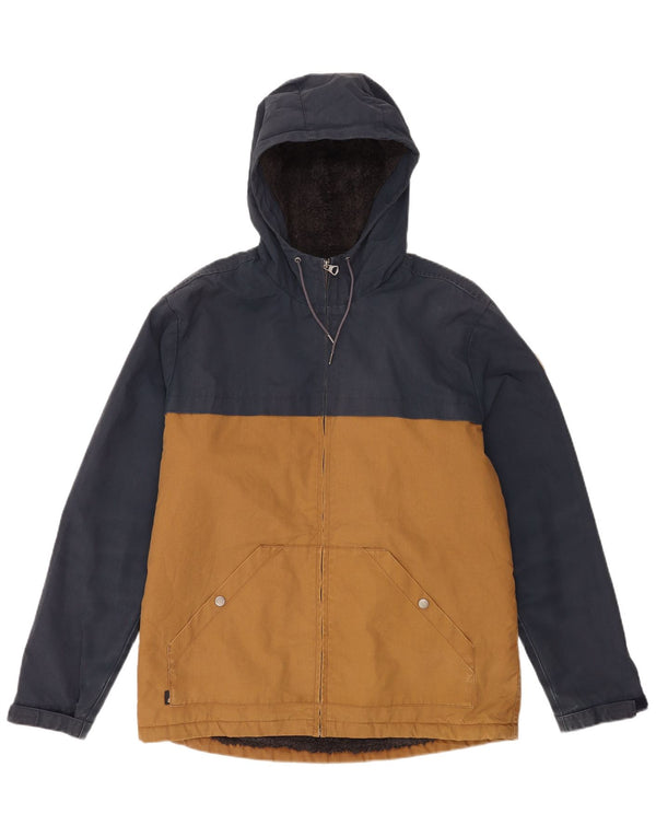 Ανδρικό μπουφάν με κουκούλα Quiksilver UK 38 Medium Yellow Colourblock