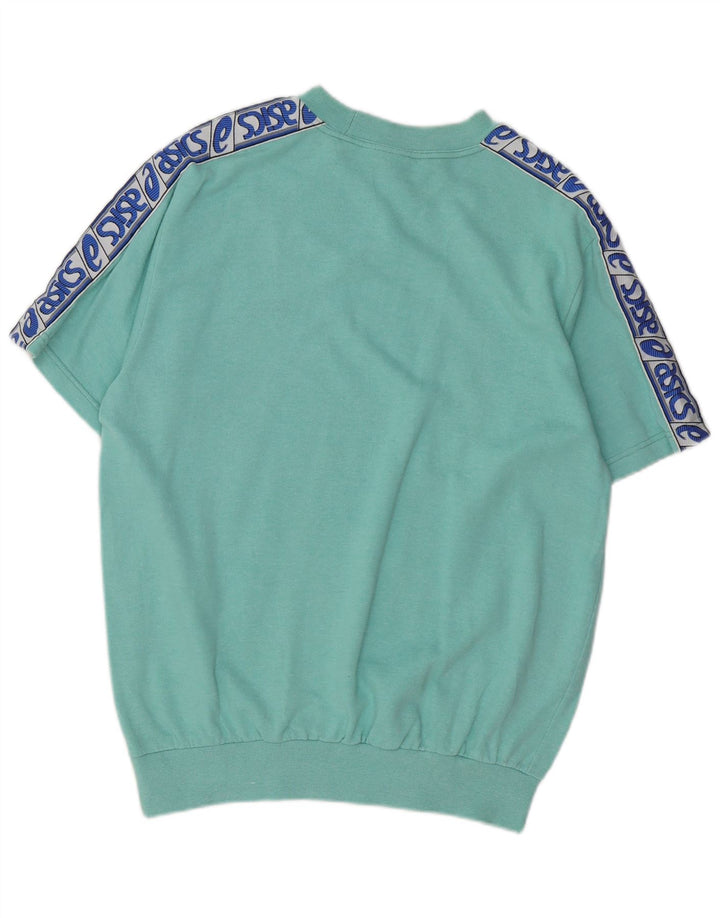Asics Mens Graphic T-Shirt Top Medium Turquoise
