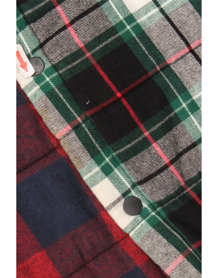 Zara Mens Lumberjack Flannel Shirt Medium Multicoloured Plaid Cotton