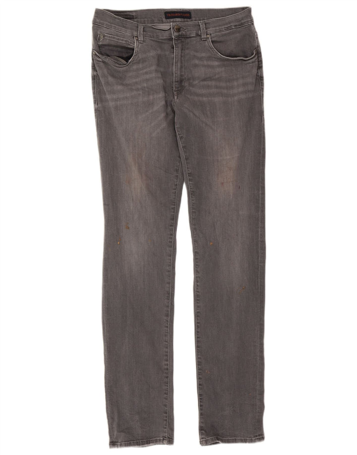 Trussardi Damen Slim Jeans W32 L34 Grau