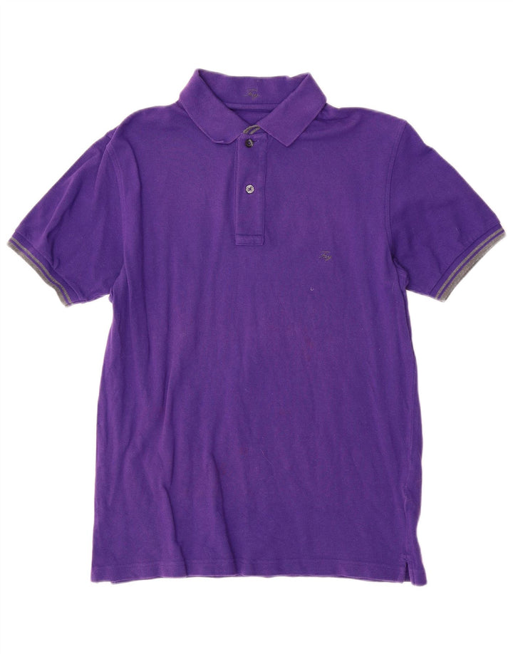 Męska koszulka polo FAY, mała, fioletowa, bawełniana