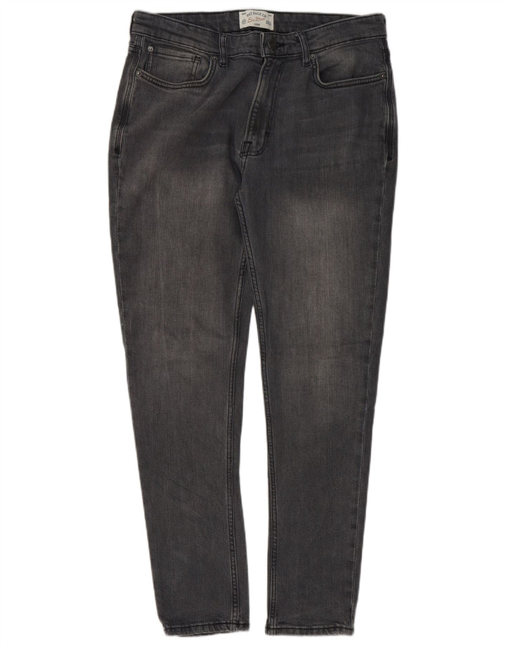 Fat Face Mens Slim Jeans W34 L30 Grey Cotton