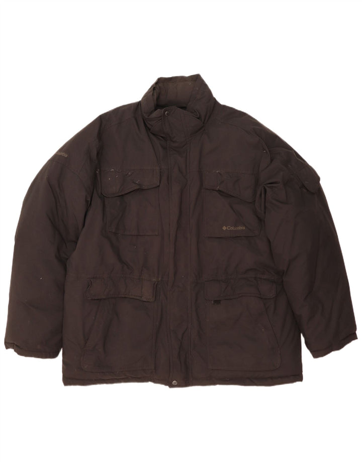 Columbia Mens Padded Jacket UK 42 XL Black Nylon