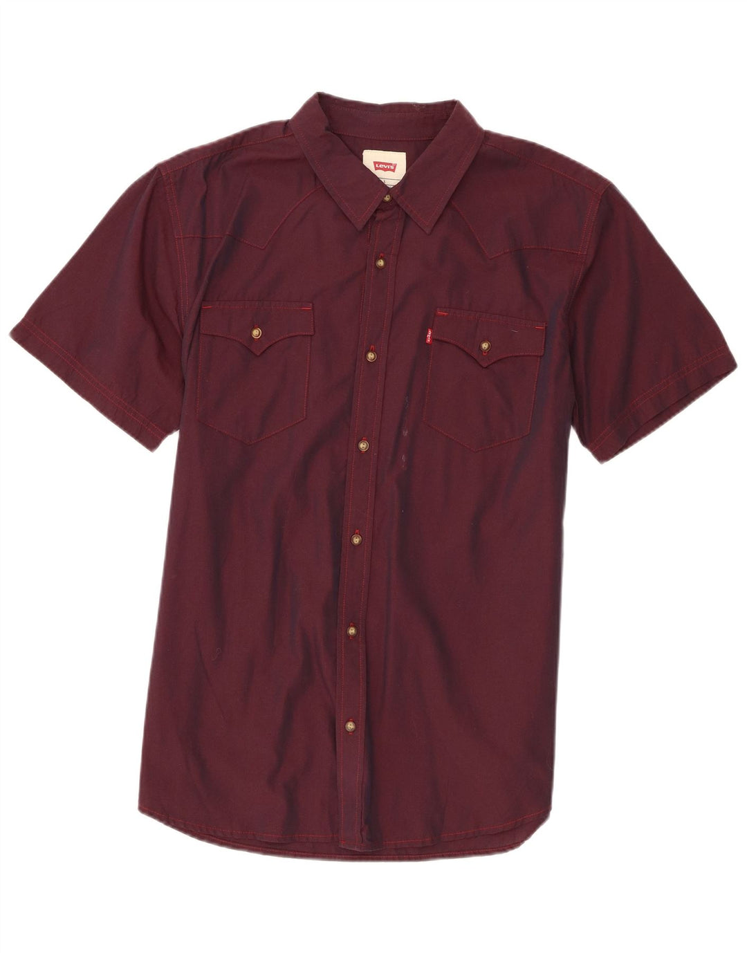 Levi's Chemise à Manches Courtes Homme Marron Large Coton