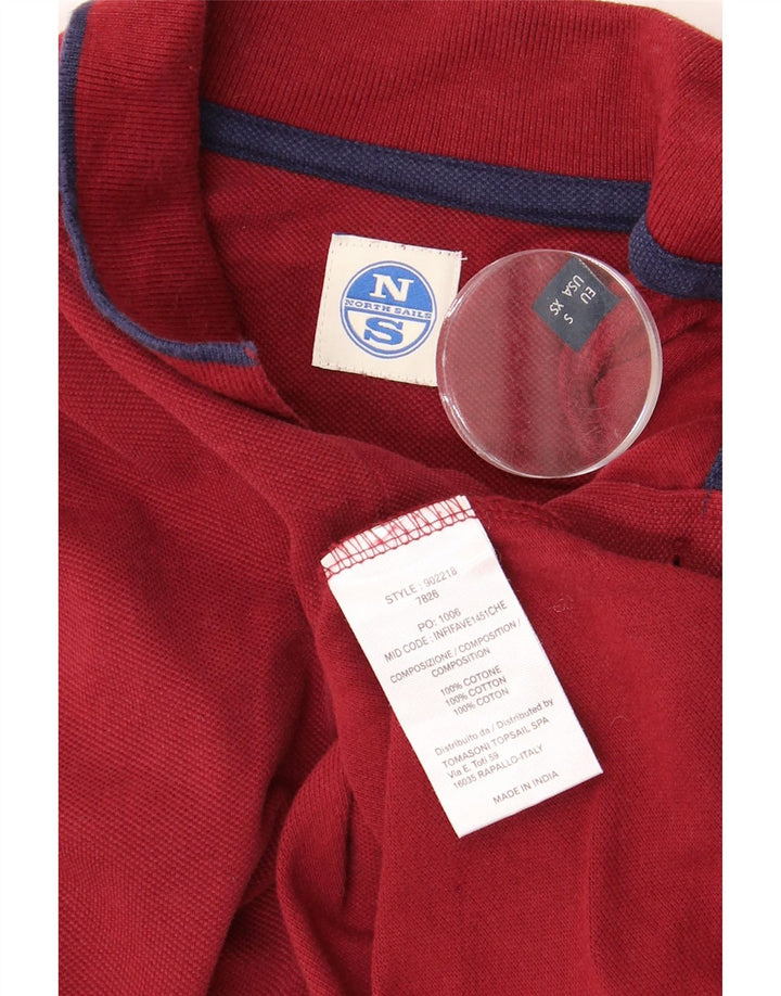 NORTH SAILS Polo à manches longues pour hommes, petit rouge