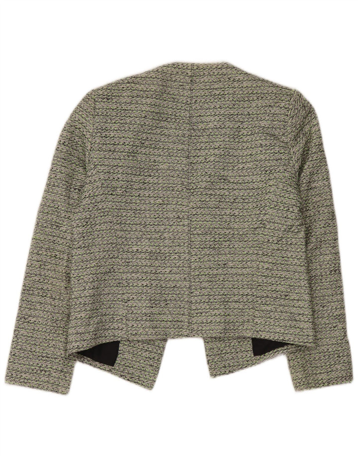 Topshop Jachetă Blazer pentru femei UK 12, bumbac verde mediu