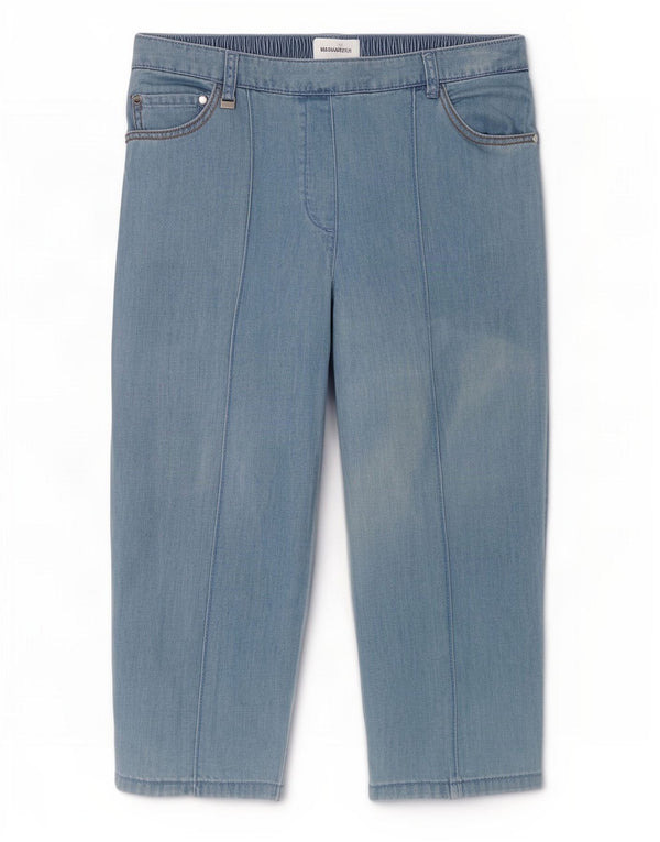 Женские капри Marks & Spencer UK 12, средние W28 L17, синие, хлопок