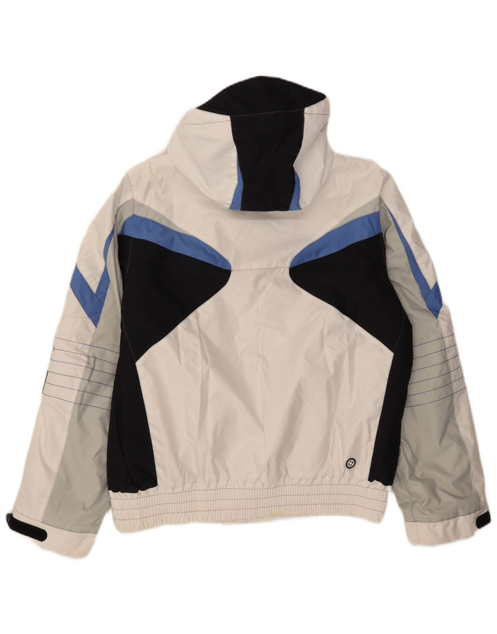 Colmar Mens Hooded Ski Jacket IT 48 Medium White Colourblock