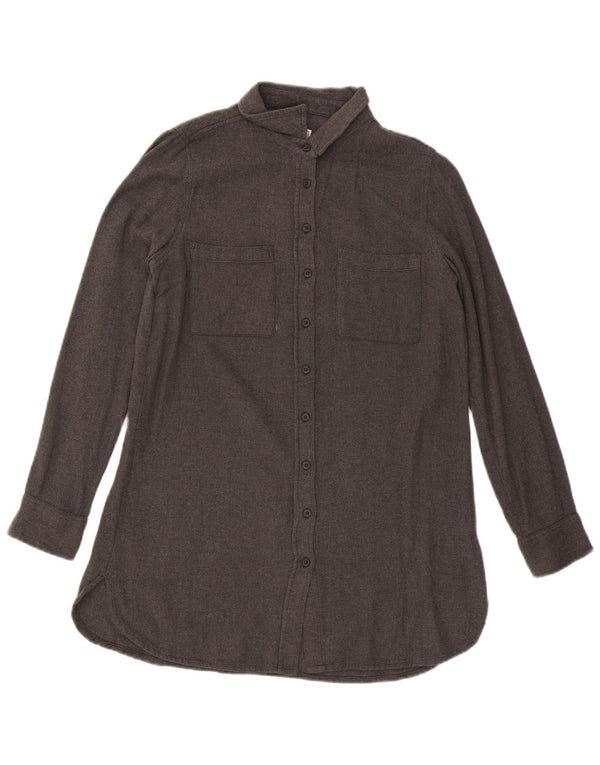 Abito camicia da donna Fat Face UK 10 piccolo cotone grigio