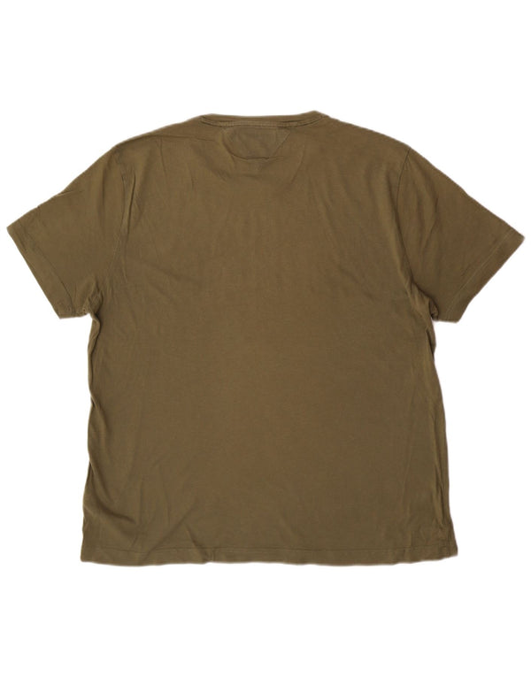 Tommy Hilfiger Herre Grafisk T-Shirt Top XL Grøn Bomuld
