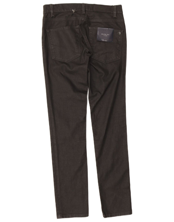 Zara Mens Low Waist Skinny Jeans EU 31 Medium W31 L31 Black Cotton