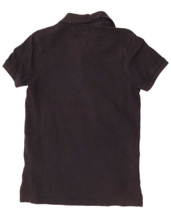 Tommy Hilfiger Ανδρικό πουκάμισο Polo με γραφικό Slim Fit Small Black Colourblock