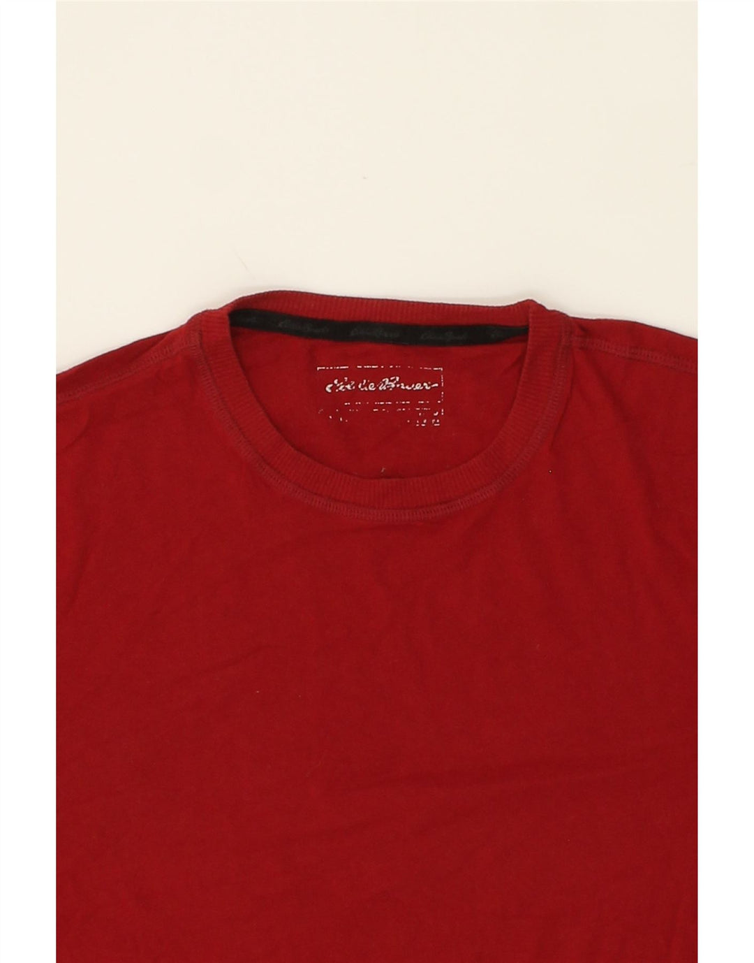 EDDIE BAUER Mens T-Shirt Top Medium Red Cotton Vintage Eddie Bauer and Second-Hand Eddie Bauer from Messina Hembry 