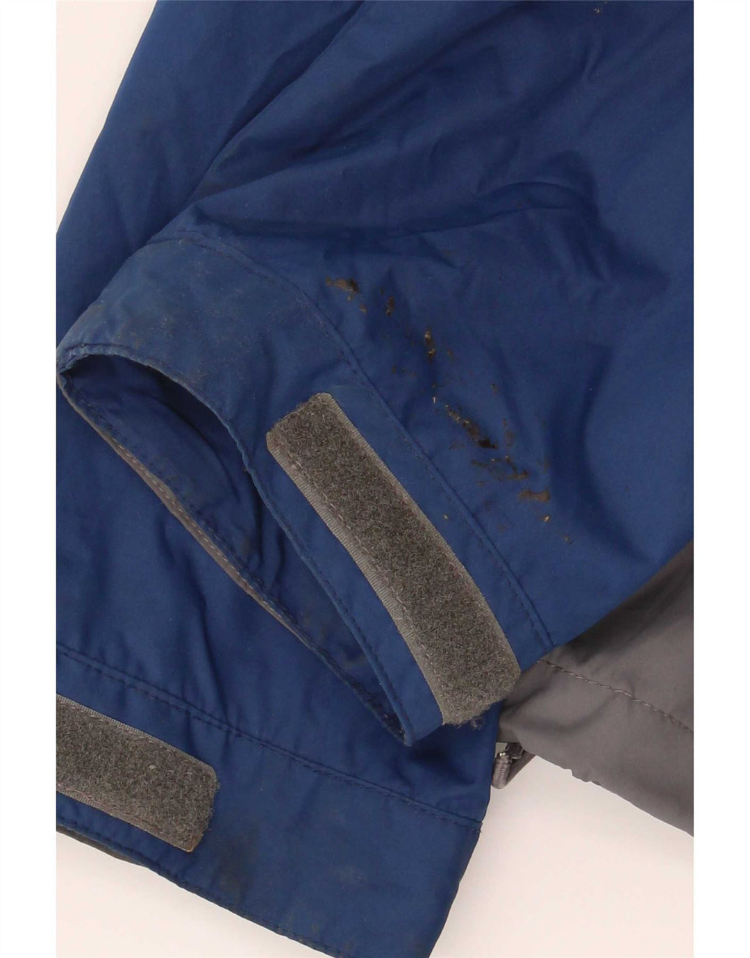 Fat Face Herren-Regenjacke mit Kapuze, UK 42, XL, graues Colourblock-Polyester