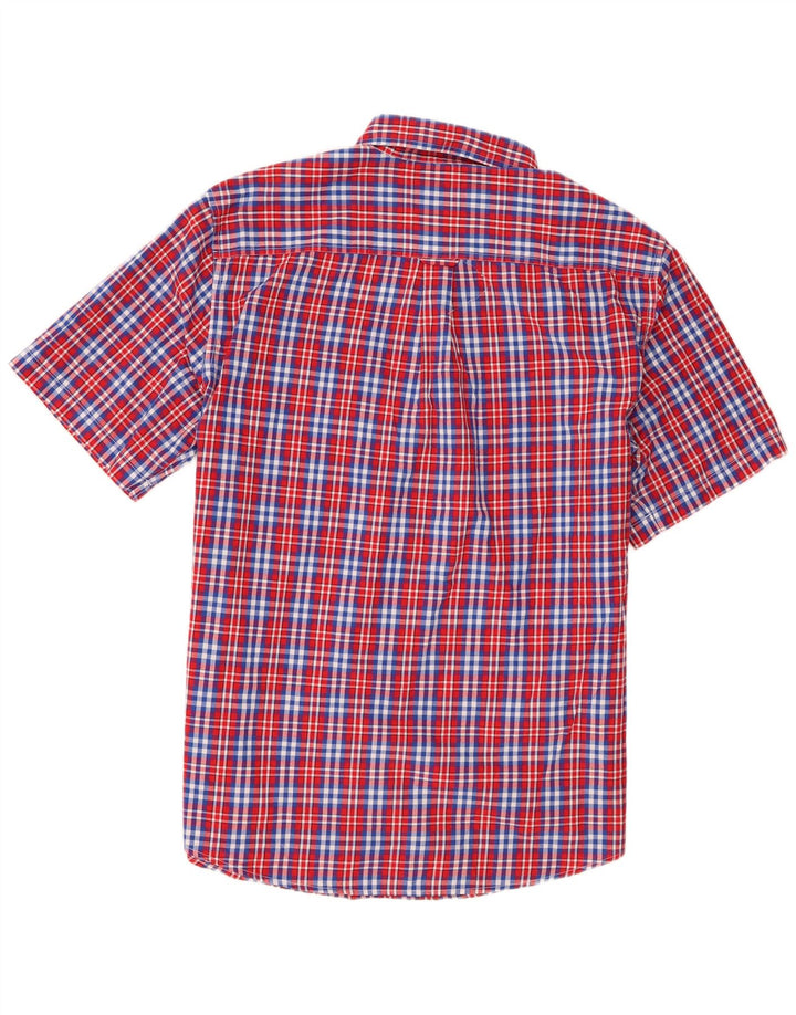 Chaps Herren-Kurzarmhemd XL, mehrfarbig, kariert, Baumwolle