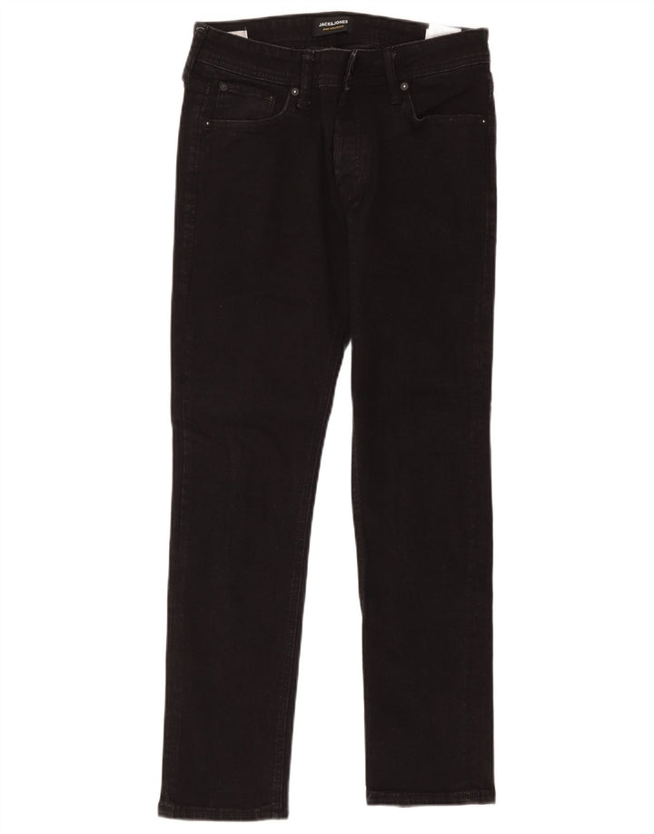 Jack & Jones Mens Slim Jeans W31 L30 Black Cotton