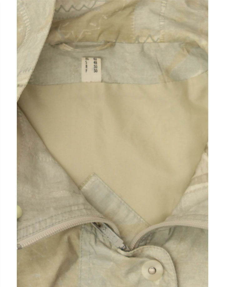 VINTAGE Womens Windbreaker Coat IT 50 XL Beige Patchwork Vintage Vintage and Second-Hand Vintage from Messina Hembry 