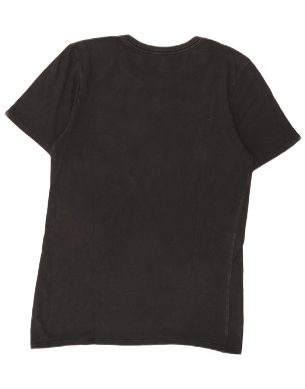 Nike T-shirt graphique coupe athlétique pour homme, petit, en coton noir