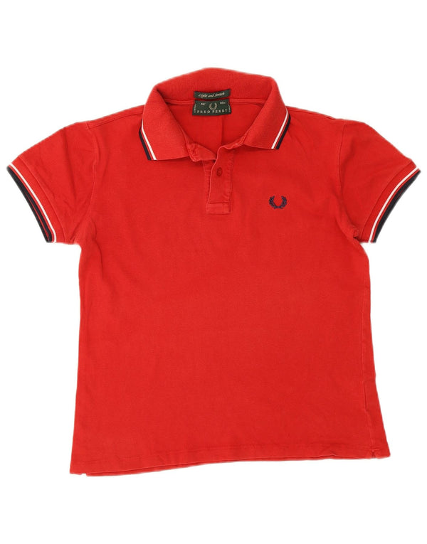 Polo Fred Perry Hombre Pequeño Algodón A Rayas Rojas