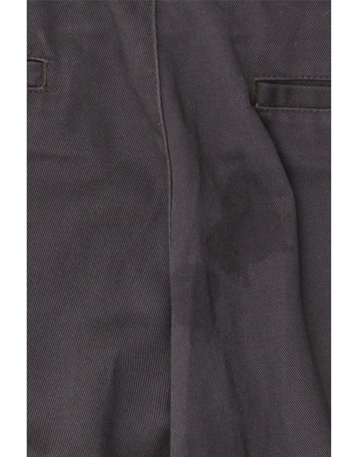 Zara Mens Straight Chino Trousers EU 44 Large W34 L28 Grey Polyester