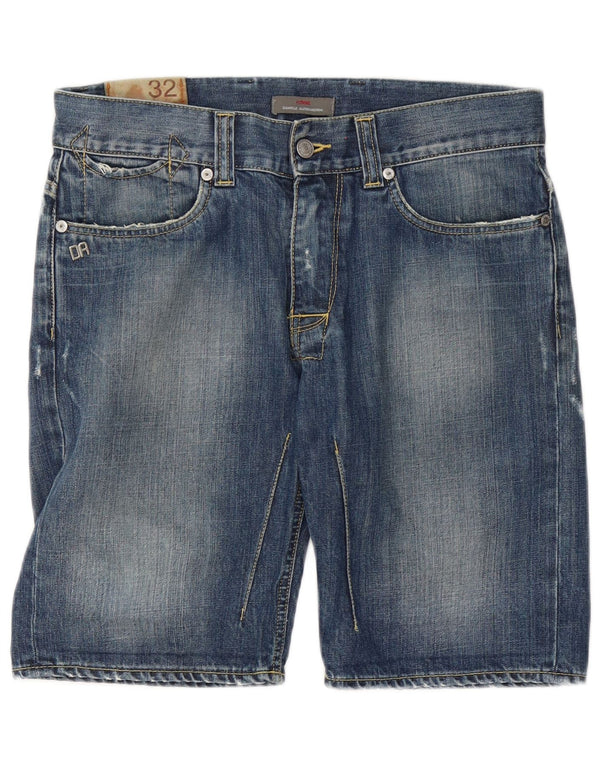 Daniele Alessandrini Mens Denim Shorts W32 Medium Blue Cotton