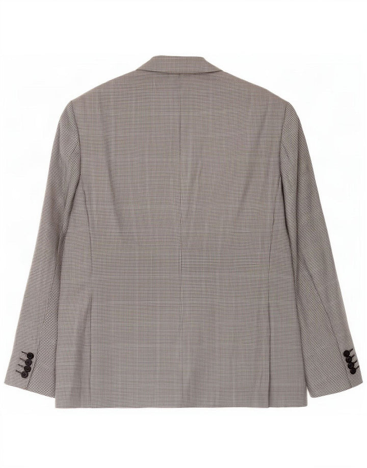 Marks & Spencer Chaqueta tipo blazer de 2 botones para hombre UK 40 Medium Black Houndstooth