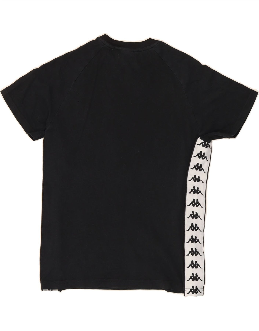KAPPA Womens Graphic T-Shirt Top UK 10 Small Black Vintage Kappa and Second-Hand Kappa from Messina Hembry 
