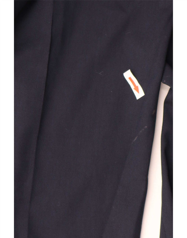 Marks & Spencer Mens Tailored Straight Suit Trousers W48 L31 Navy Blue