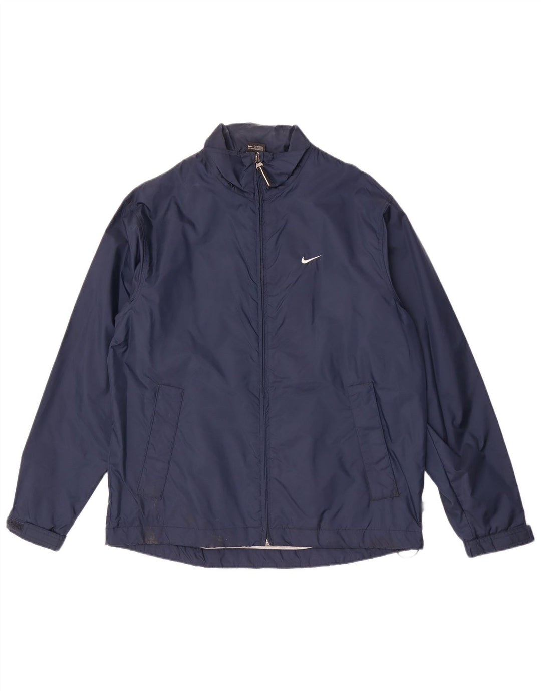 Nike Mens Rain Jacket UK 38 Medium Navy Blue Nylon