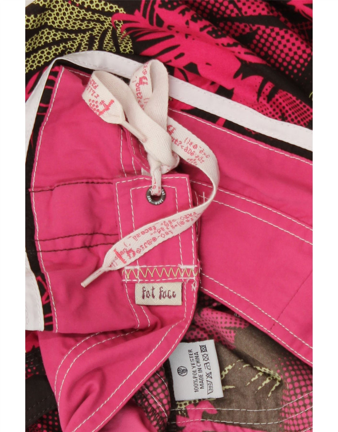 Fat Face Mens Swimming Shorts Medium W32 L12 Pink Floral Polyester Beach