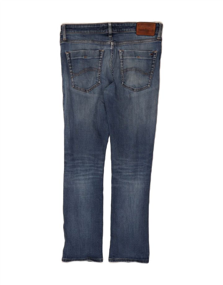 TOMMY HILFIGER Mens Distressed Slim Jeans W34 L30 Blue Cotton Vintage Tommy Hilfiger and Second-Hand Tommy Hilfiger from Messina Hembry 
