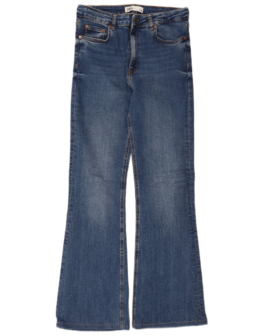 Zara Womens Flared Jeans EU 40 Medium W30 L30 Blue