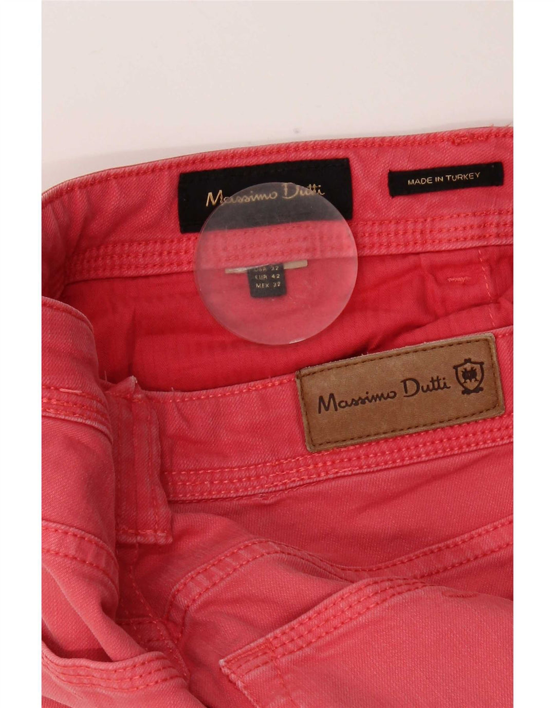 Massimo Dutti Mens Slim Jeans EU 42 Large W32 L31 Pink