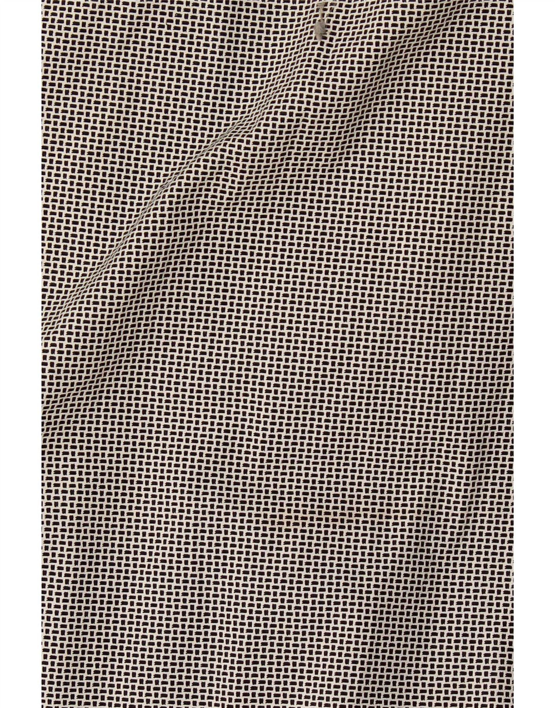 Hugo Boss Mens Regular Fit Shirt Medium Black Geometric Cotton