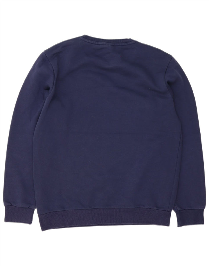 Puma Mens Sweatshirt Jumper Small Navy Blue Cotton
