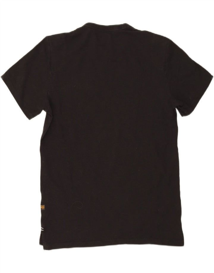 G-STAR Mens Graphic T-Shirt Top Medium Black Cotton
