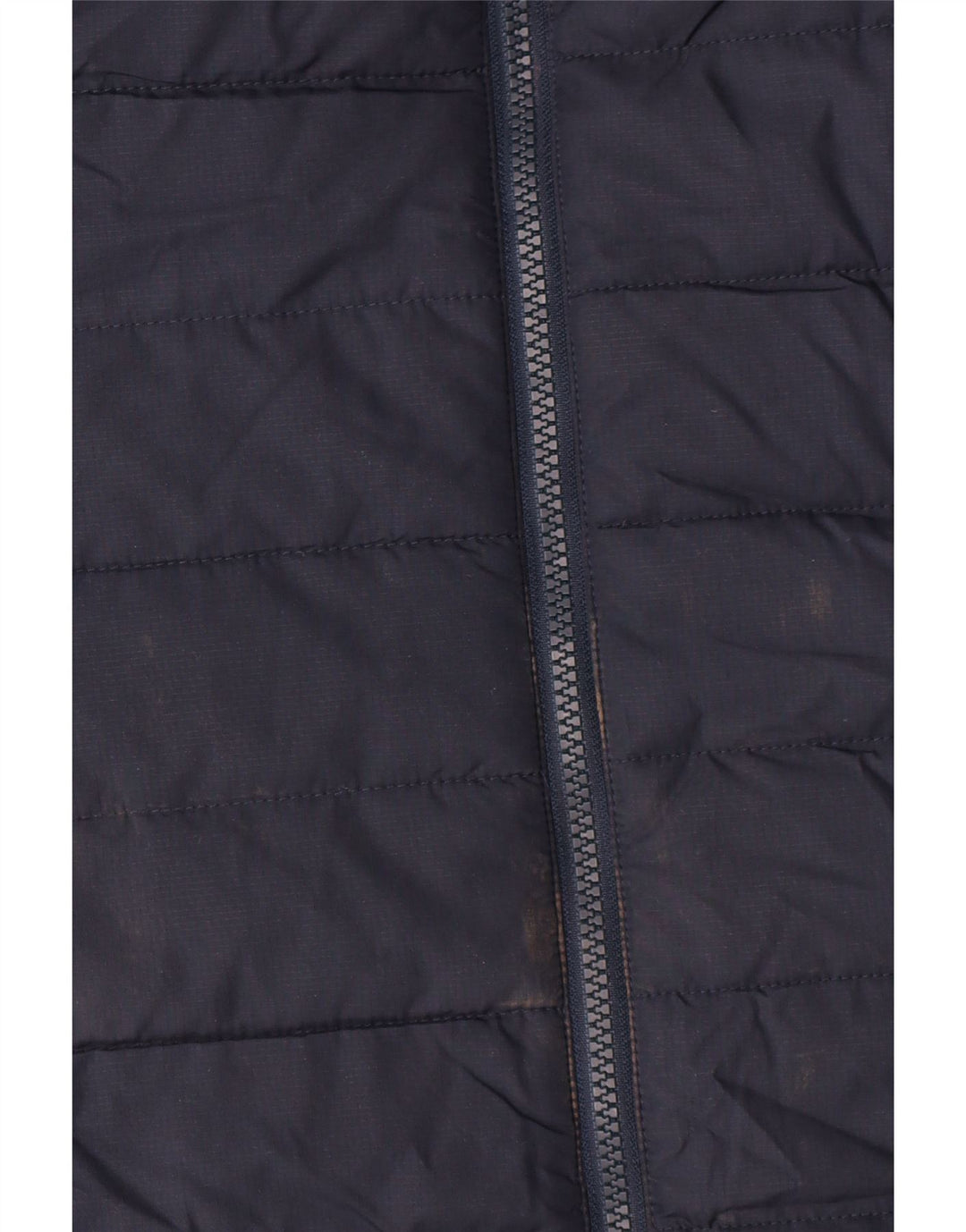 Jack Wolfskin Womens Hooded Padded Coat UK 8/10 Small Navy Blue Polyester