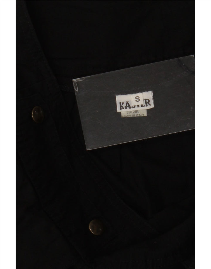 Gonna svasata da donna vintage piccola W26 in cotone nero