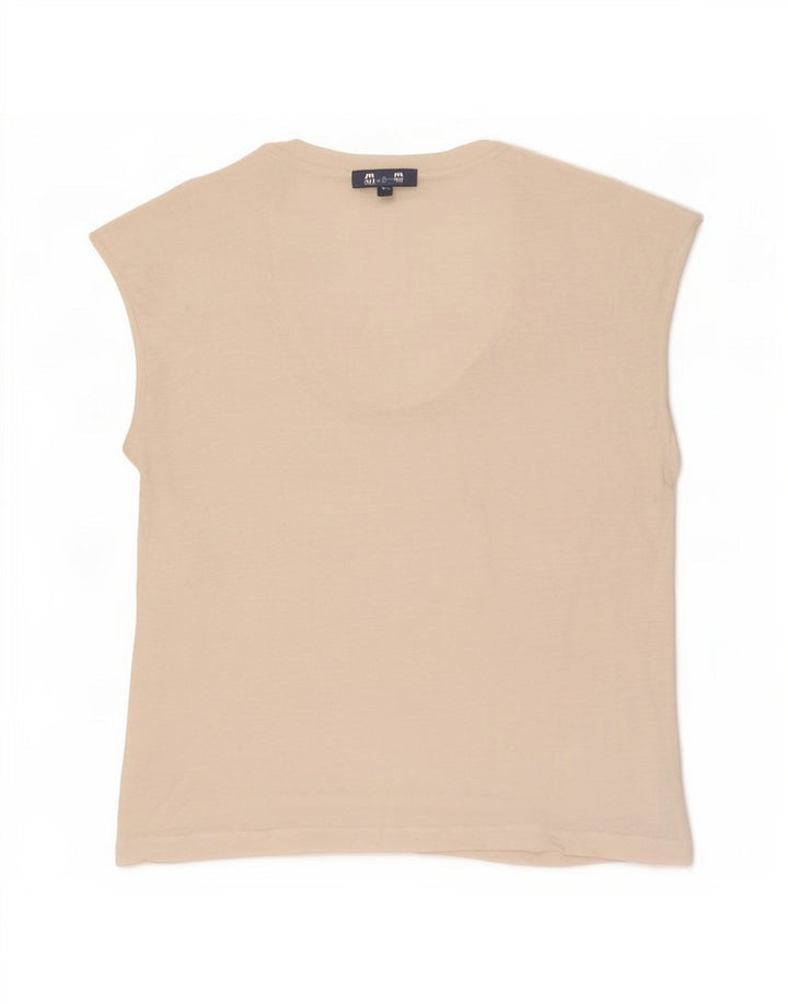 Massimo Dutti Damevest Top UK 14 Medium Off White