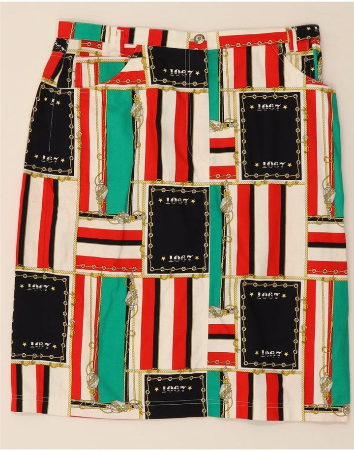 JOBIS Womens Straight Skirt EU 42 Large W32  Multicoloured Vintage Jobis and Second-Hand Jobis from Messina Hembry 