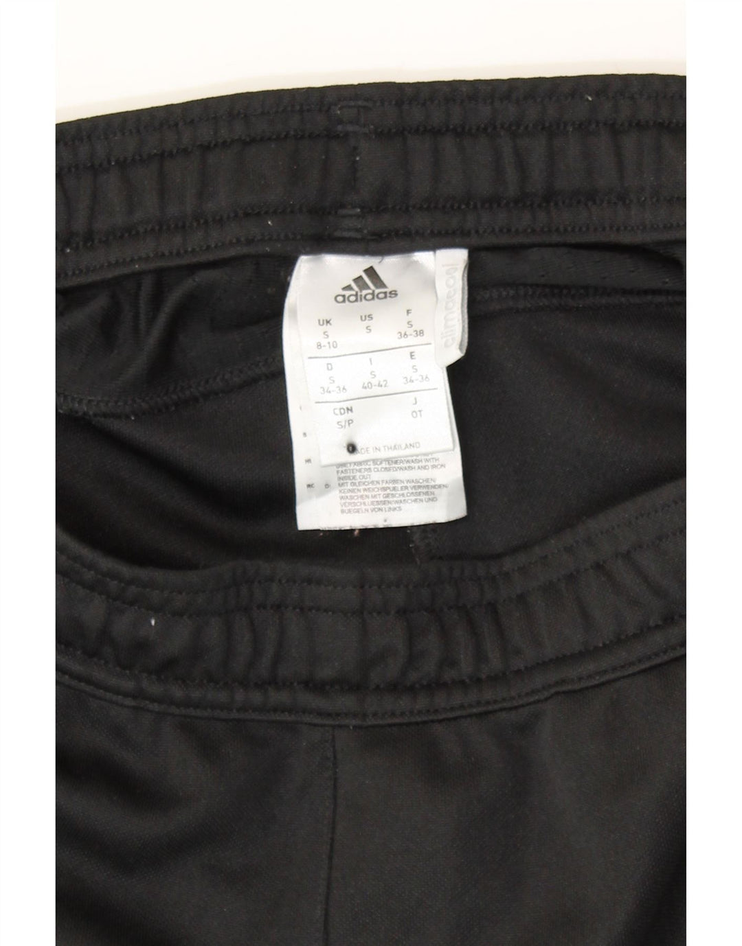 ADIDAS Womens Climacool Tracksuit Trousers UK 8/10 Small  Black Polyester Vintage Adidas and Second-Hand Adidas from Messina Hembry 