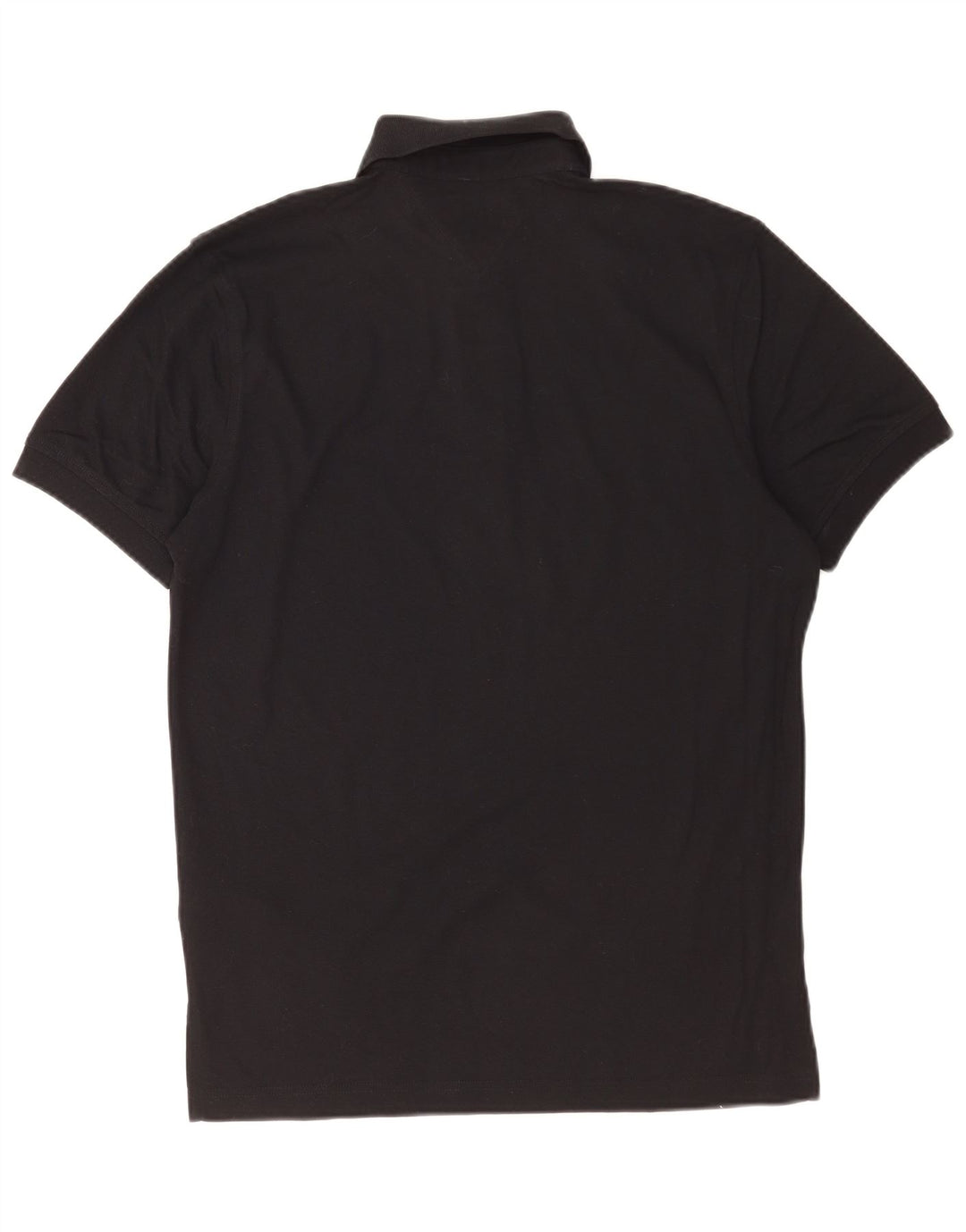Tommy Hilfiger Mens Polo Shirt Small Black Cotton