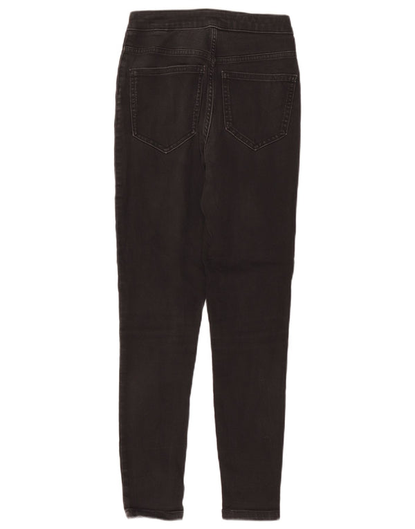 Marks & Spencer Damen Super Skinny Jeans UK 8 Small W26 L26 Schwarz Baumwolle