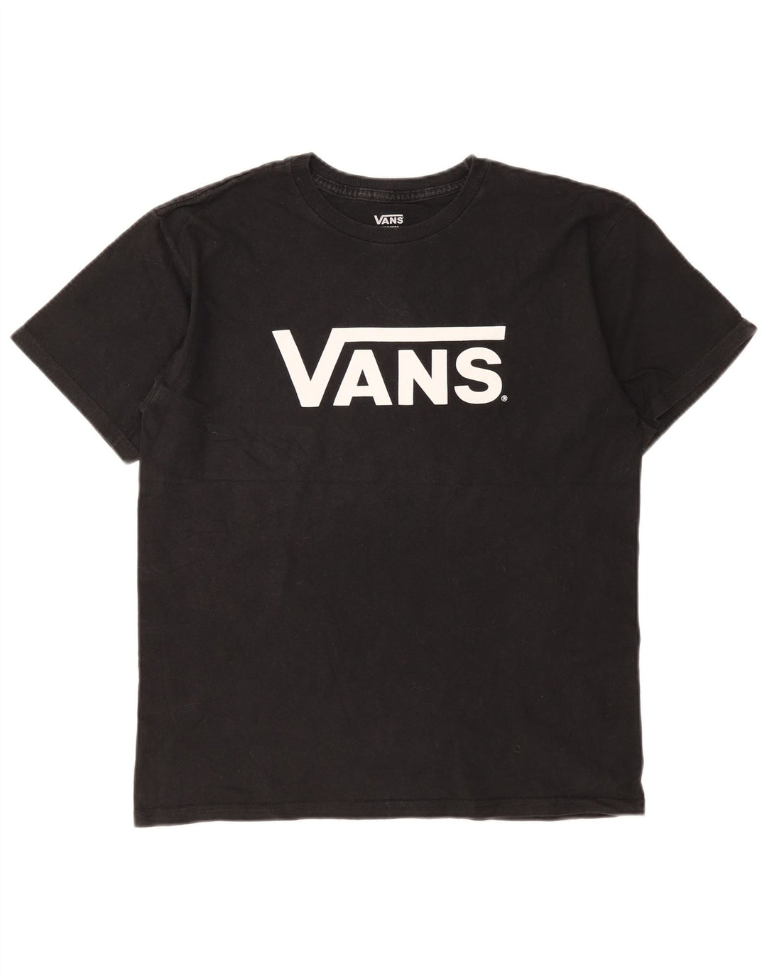 T-shirt grafica da uomo Vans Top in cotone nero medio