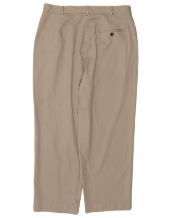 Pantaloni chino affusolati da donna L.L.Bean US 14 XL W34 L26 Cotone beige